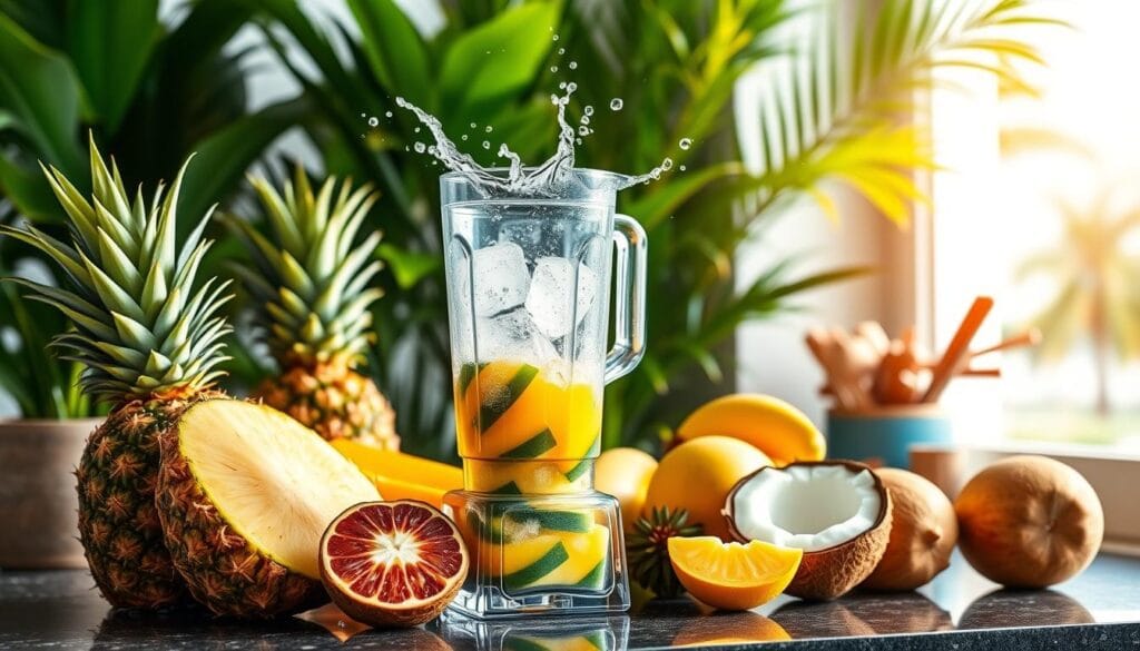 Bahama Mama Smoothie Blending Technique