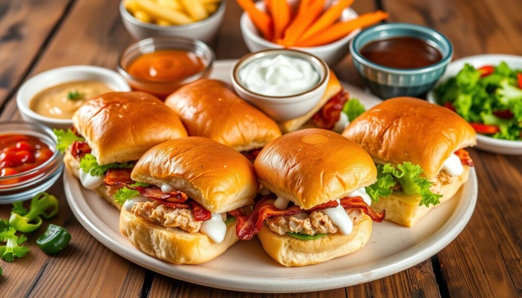 Chicken Bacon Ranch Sliders