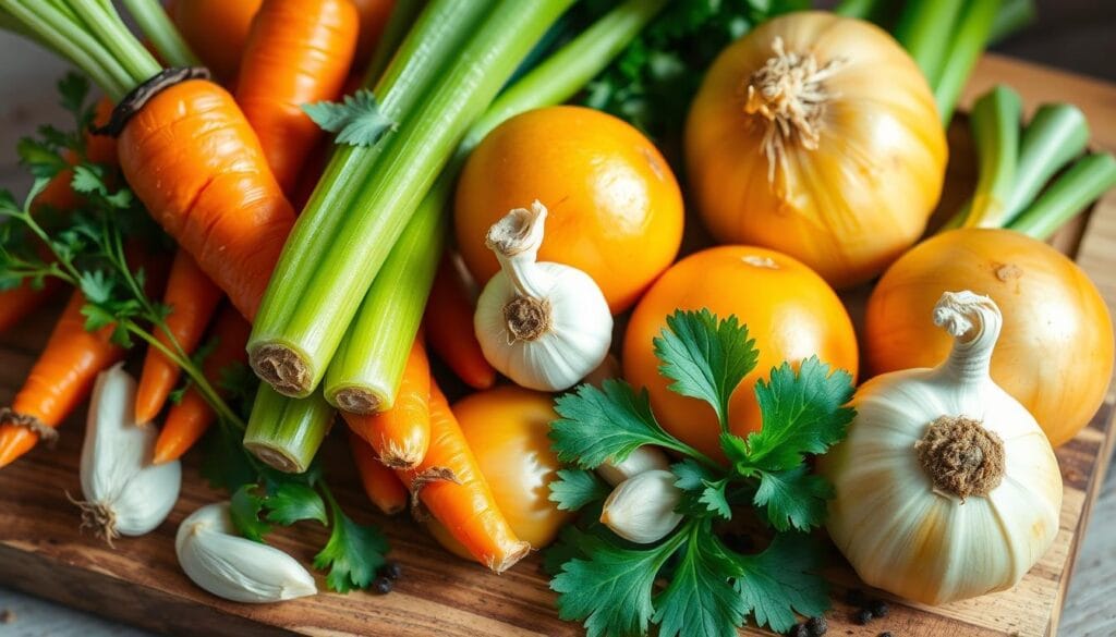 Fresh Vegetables for Chicken Soup