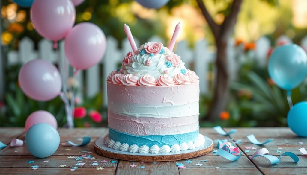 Gender Reveal Party Cake Planning