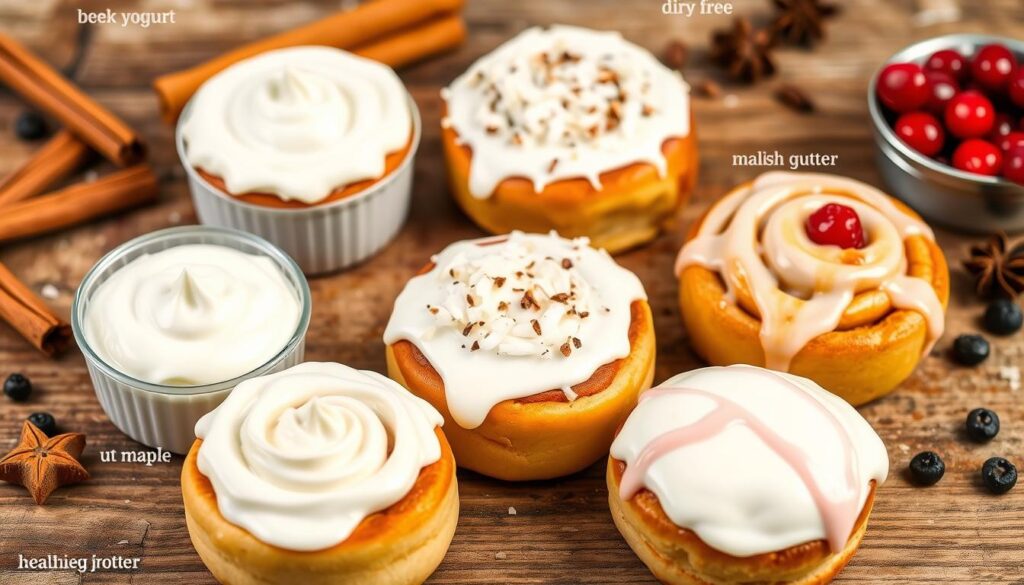 Healthier frosting options for cinnamon rolls