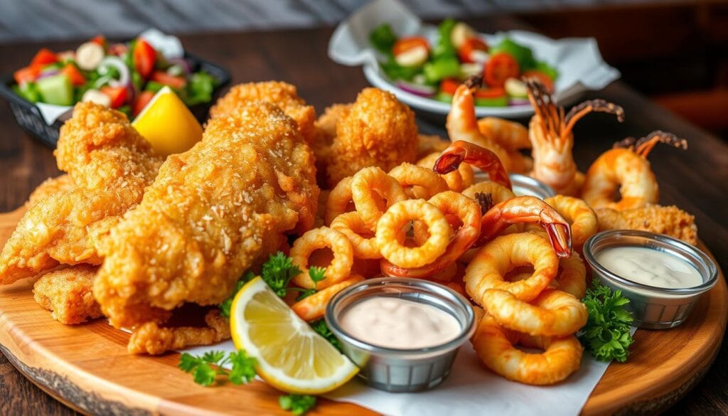 Long John Silvers menu fried seafood platter