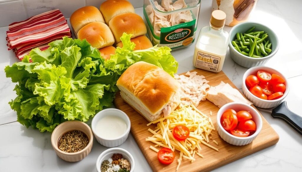 Make-Ahead Chicken Bacon Ranch Sliders Preparation