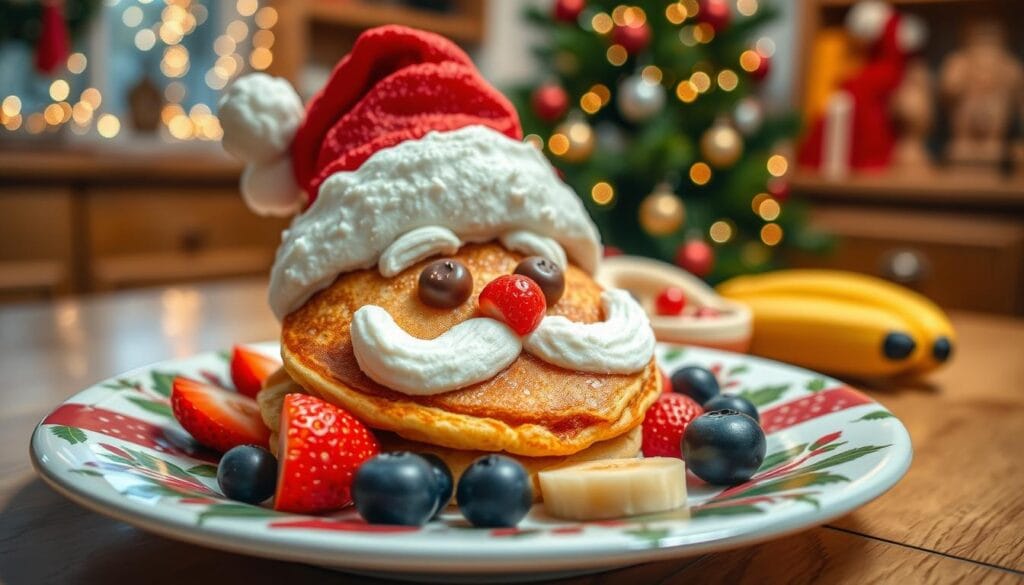 Santa Pancake Decorating Ideas