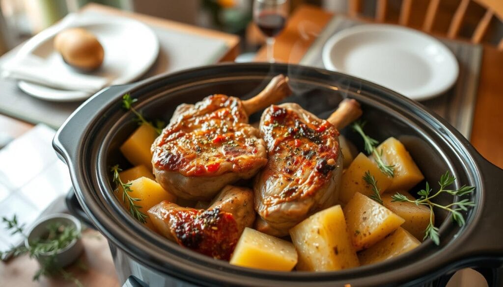 Slow Cooker Pork Chops Weeknight Dinner