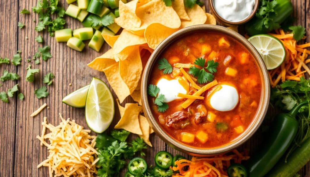 Taco Soup Garnish Varieties