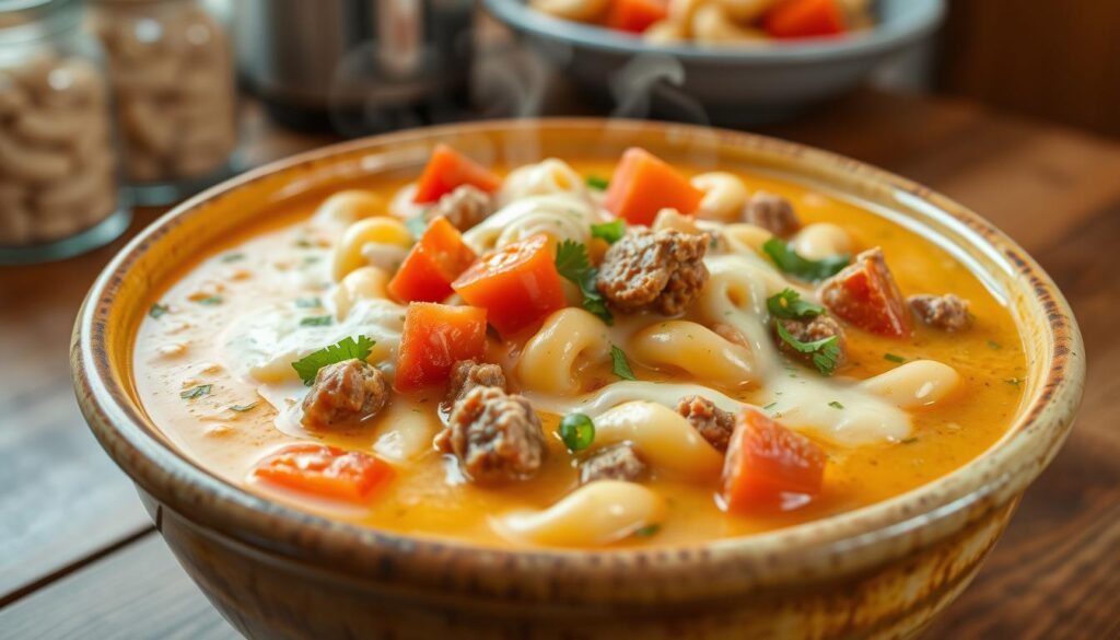 cheeseburger macaroni soup