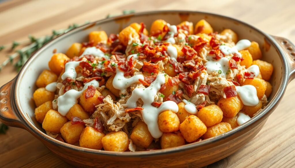 chicken bacon ranch tater tot casserole