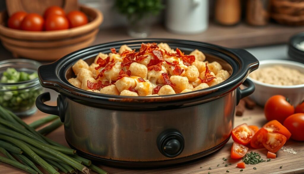 chicken tater tot casserole crock pot