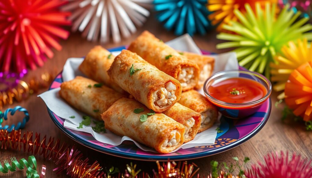 crab cake egg rolls