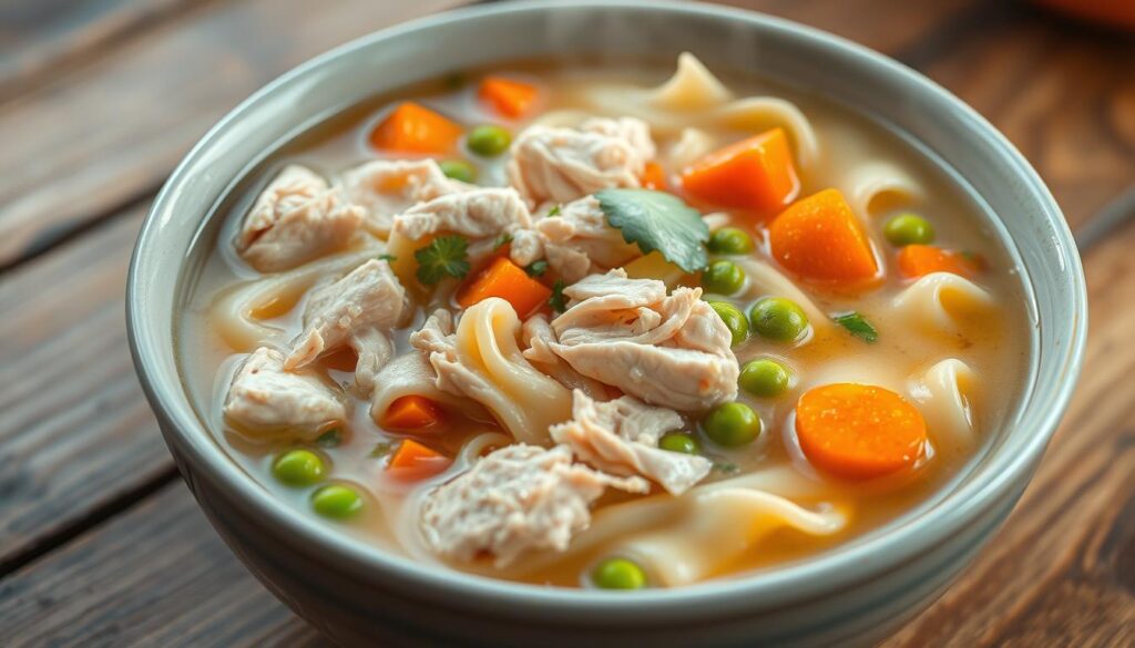 crack chicken noodle soup