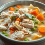 crack chicken noodle soup