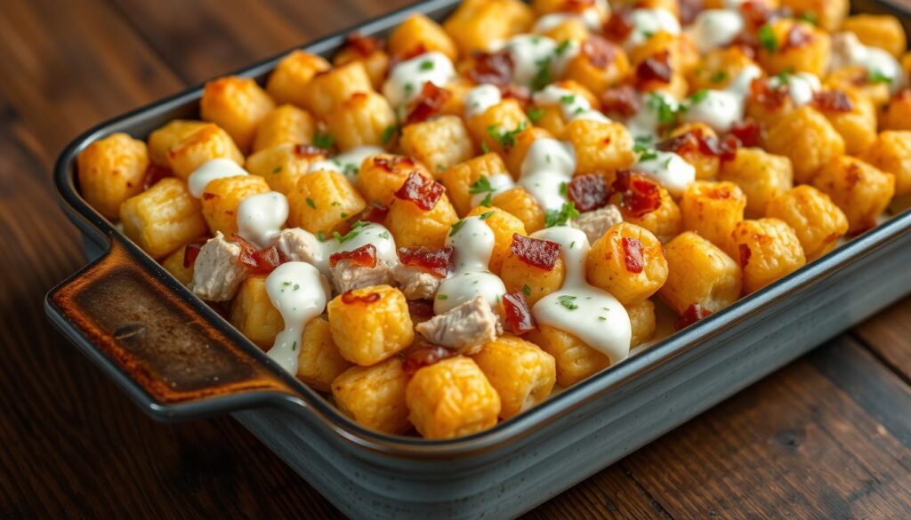 ranch bacon tater tot gratin