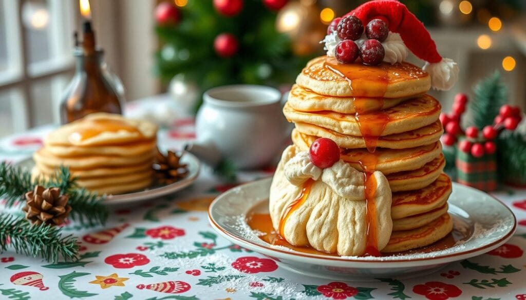 santa pancakes