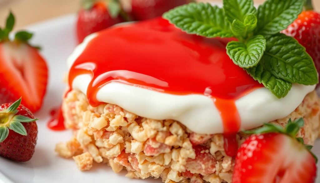 strawberry crunch topping