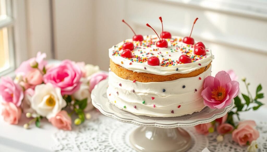 Cherry Chip Cake Decorating Ideas