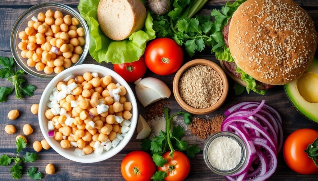 Chickpea Burger Ingredients