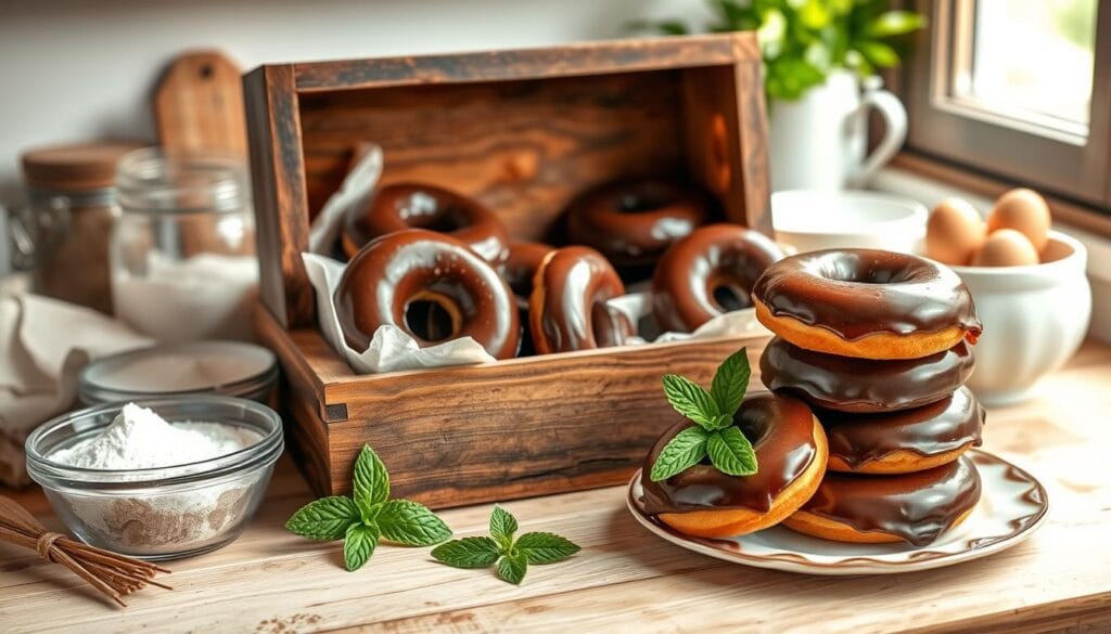 Chocolate Glazed Donut Storage