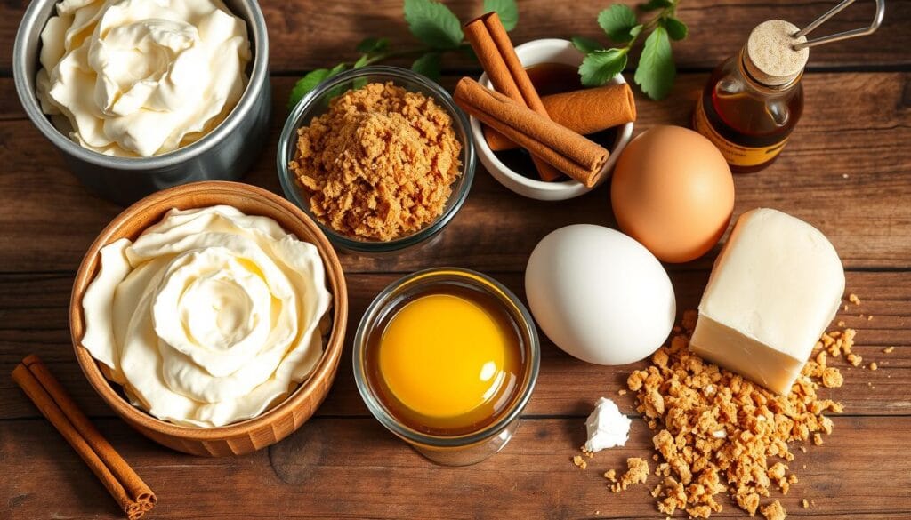 Cinnamon Roll Cheesecake Ingredients