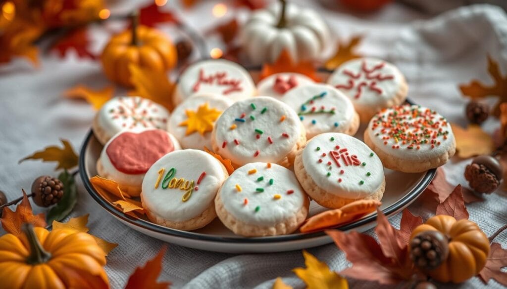 Festive Marshmallow Cookies Decoration