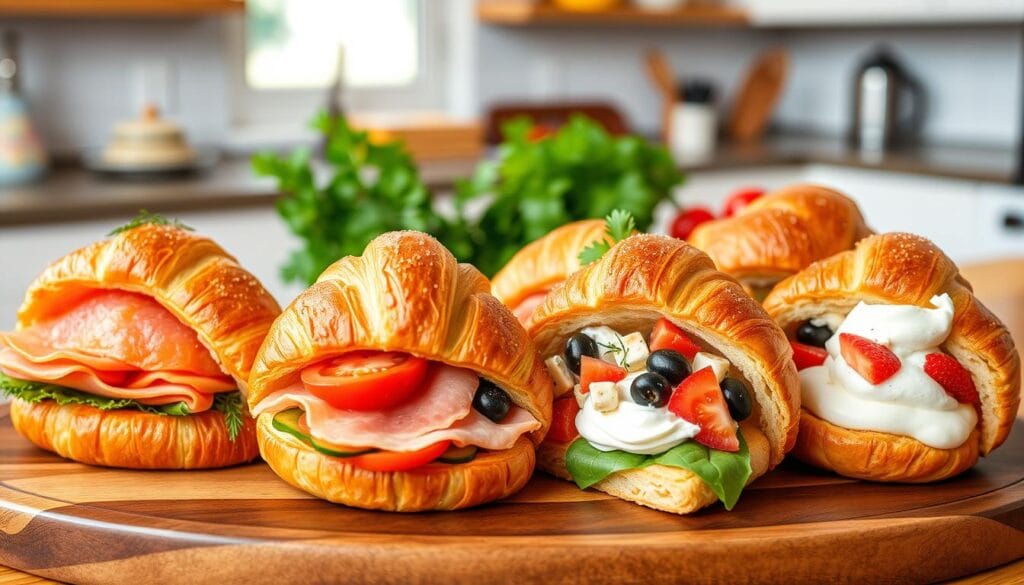 Gourmet Croissant Sandwich Variations