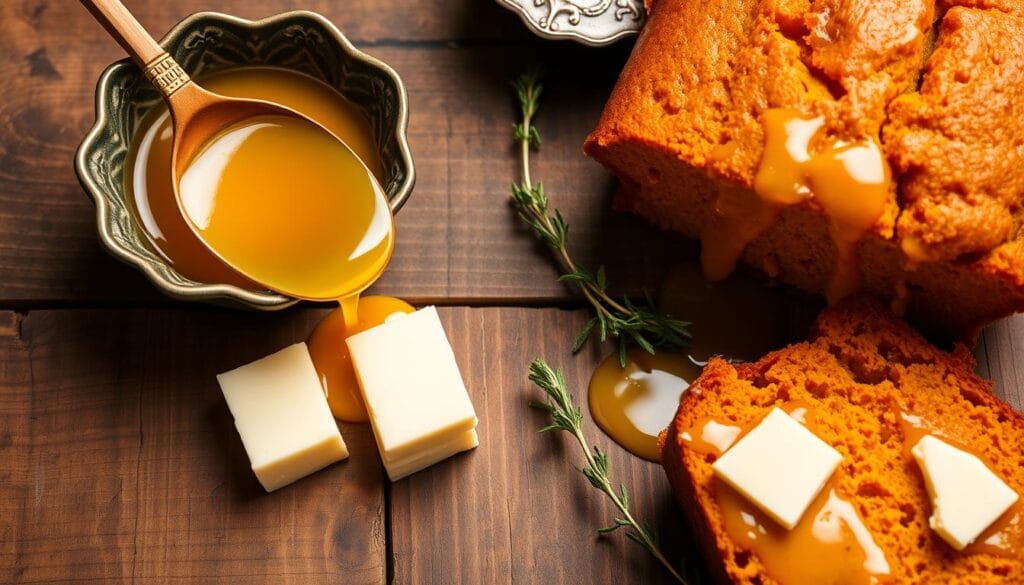 Honey Butter Glaze for Sweet Potato Cornbread