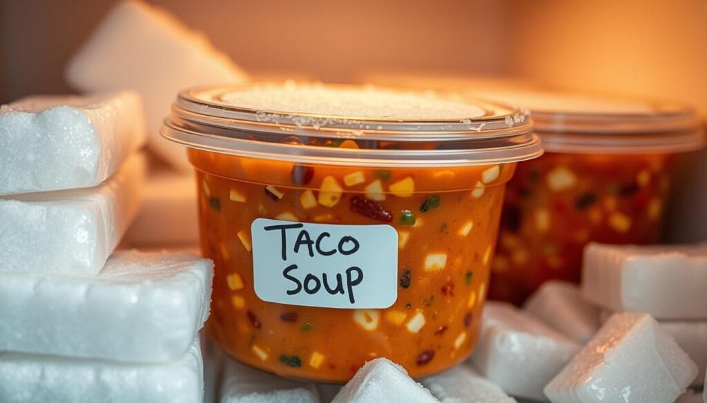 How long will taco soup last in the freezer