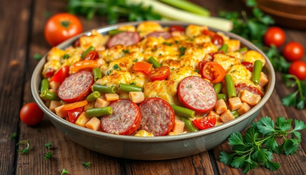 Nutritional Balanced Kielbasa Casserole