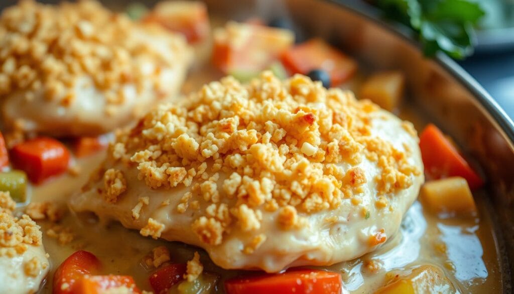 Ritz Cracker Topping for Chicken Casserole