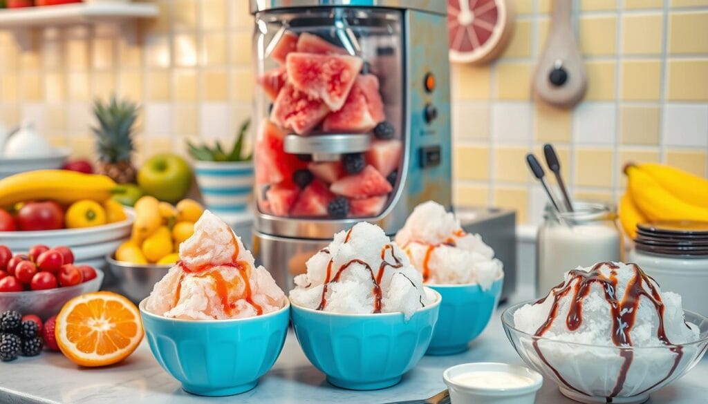 Shaved Ice Snow Cream Preparation