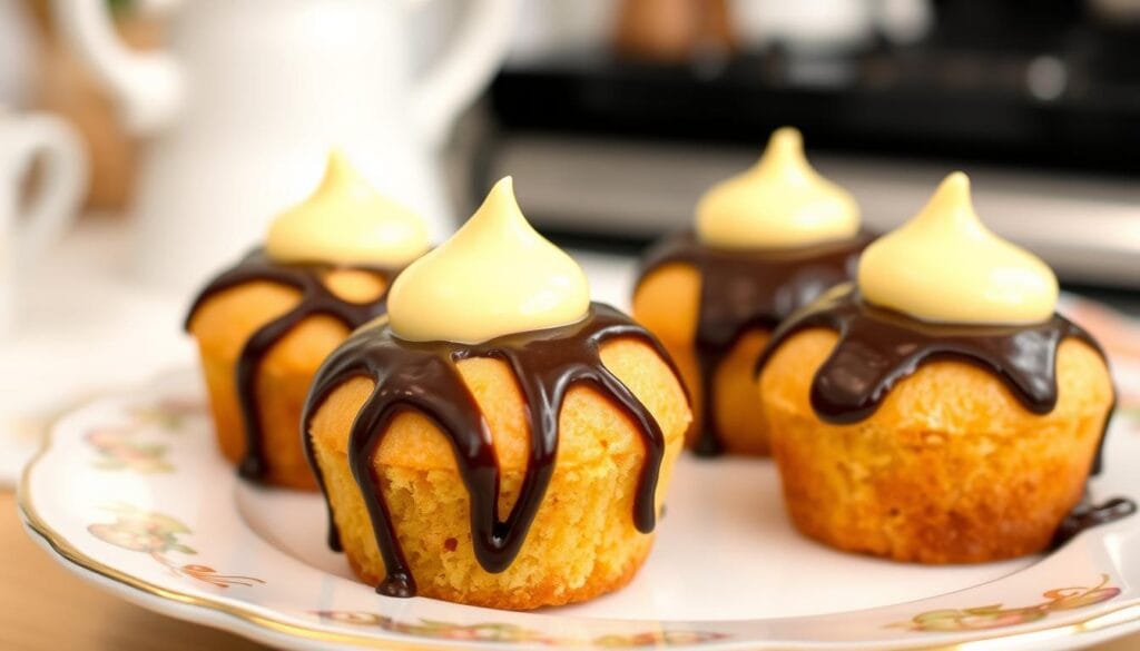 boston cream cupcakes