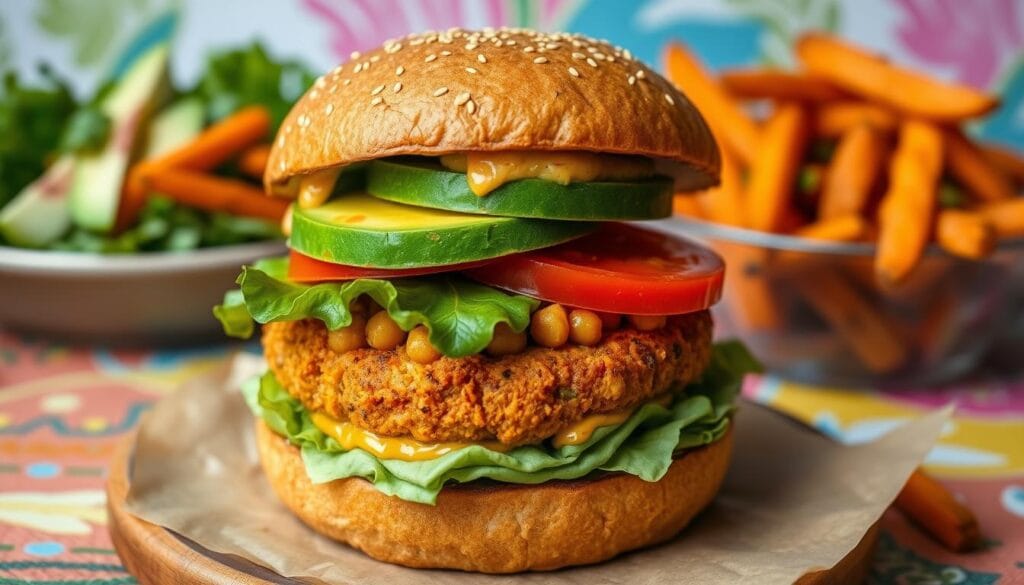 chickpea burger