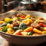 sausage spinach tortellini soup