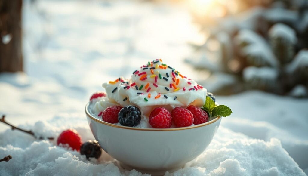 snow cream recipe