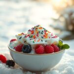 snow cream recipe